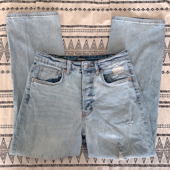 wild fable Denim - Wild Fable Women's Highest Rise Straight Light Wash Jean Size: 8 TTS
